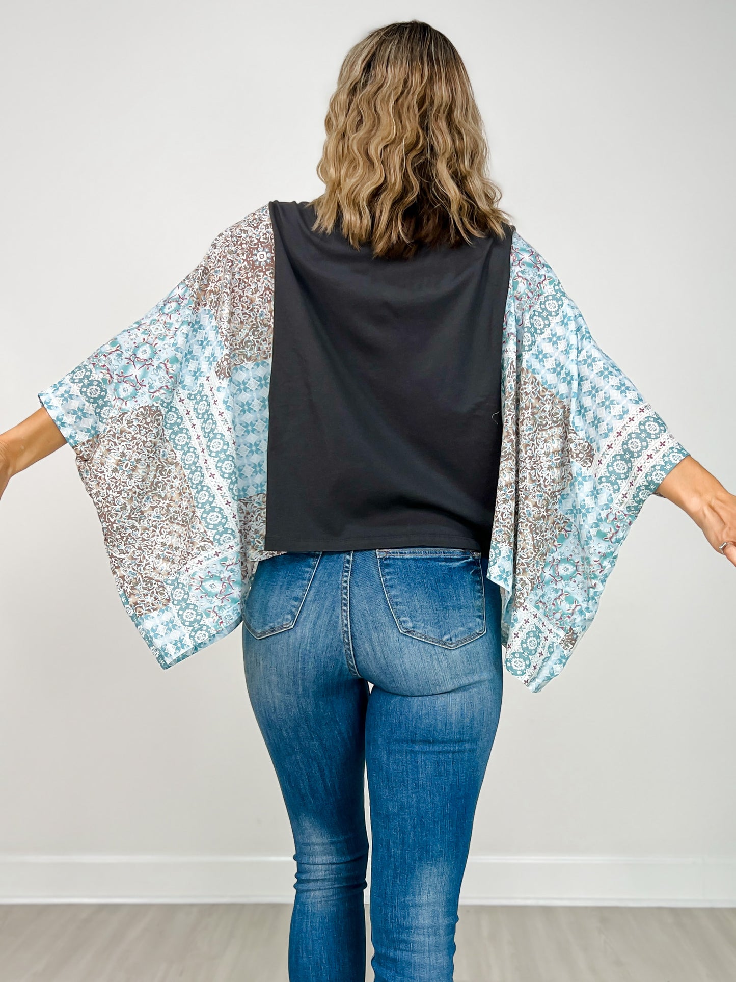 Rock & Roll World Tour Vintage Graphic Kantha Top