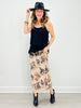 Western Cowboy Print A-Line Full Knit Skirt
