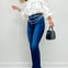 White Lace Ruffle Square-neck Blouse