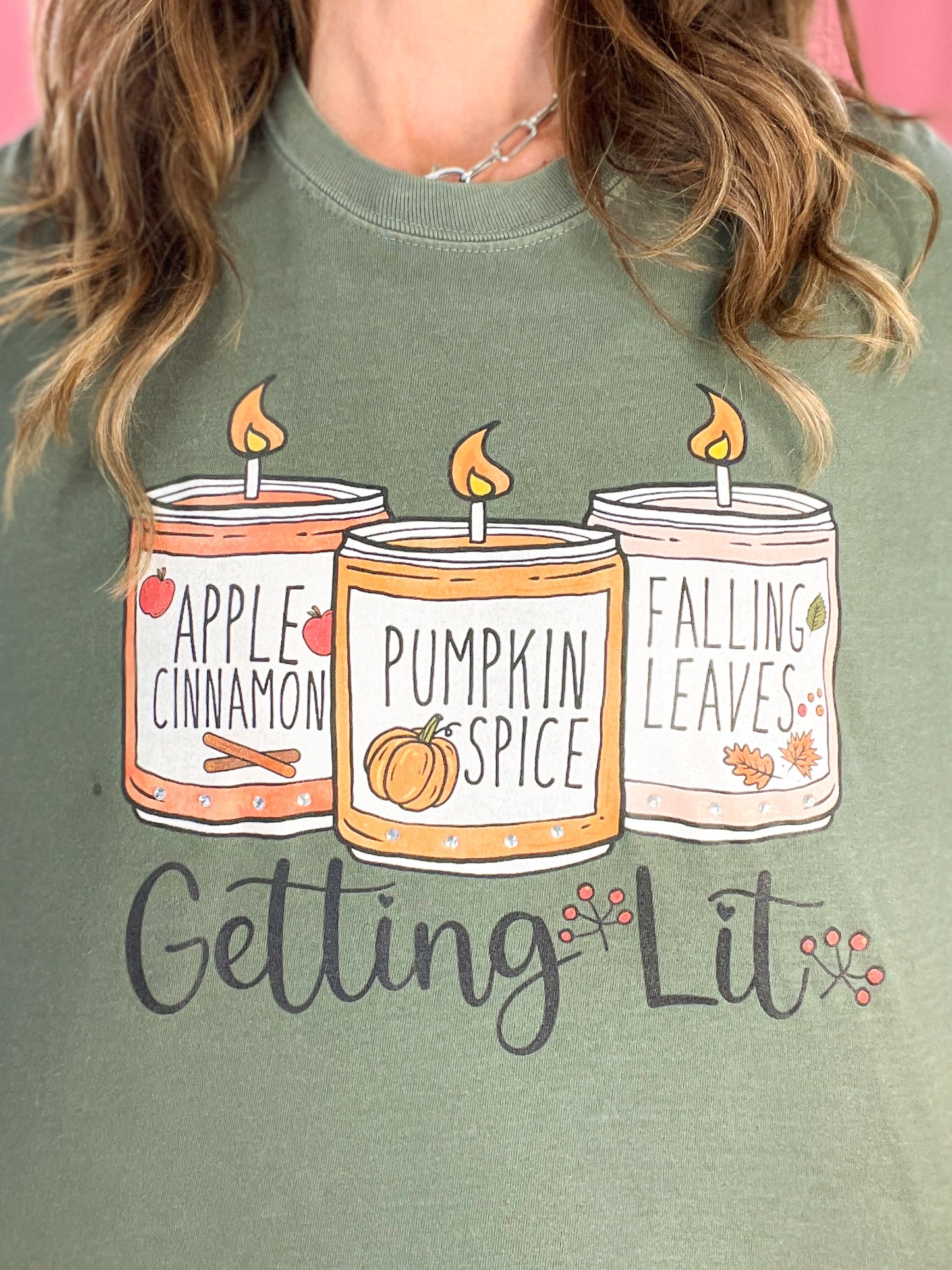 Getting Lit Bling Thanksgiving Graphic Tee