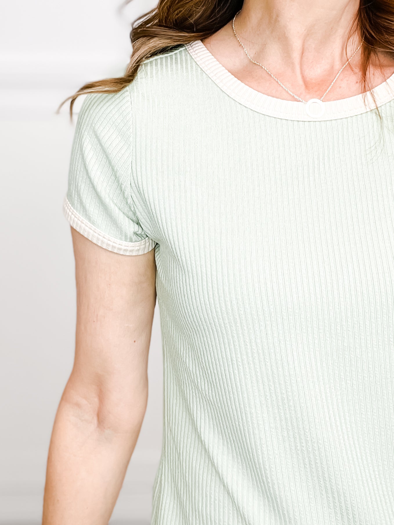 Through The Ringer Ribbed Top