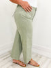 Vervet High Rise Wide Ankle Jeans in Desert Sage