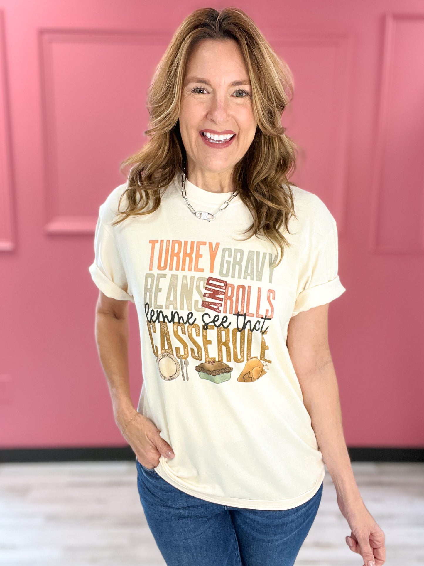 Lemme See That Casserole Thanksgiving Graphic Tee