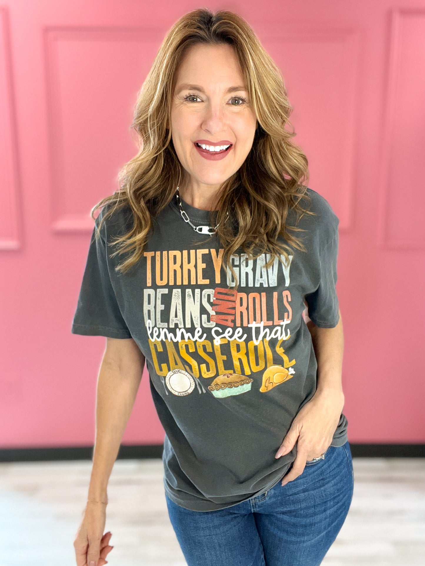 Lemme See That Casserole Thanksgiving Graphic Tee