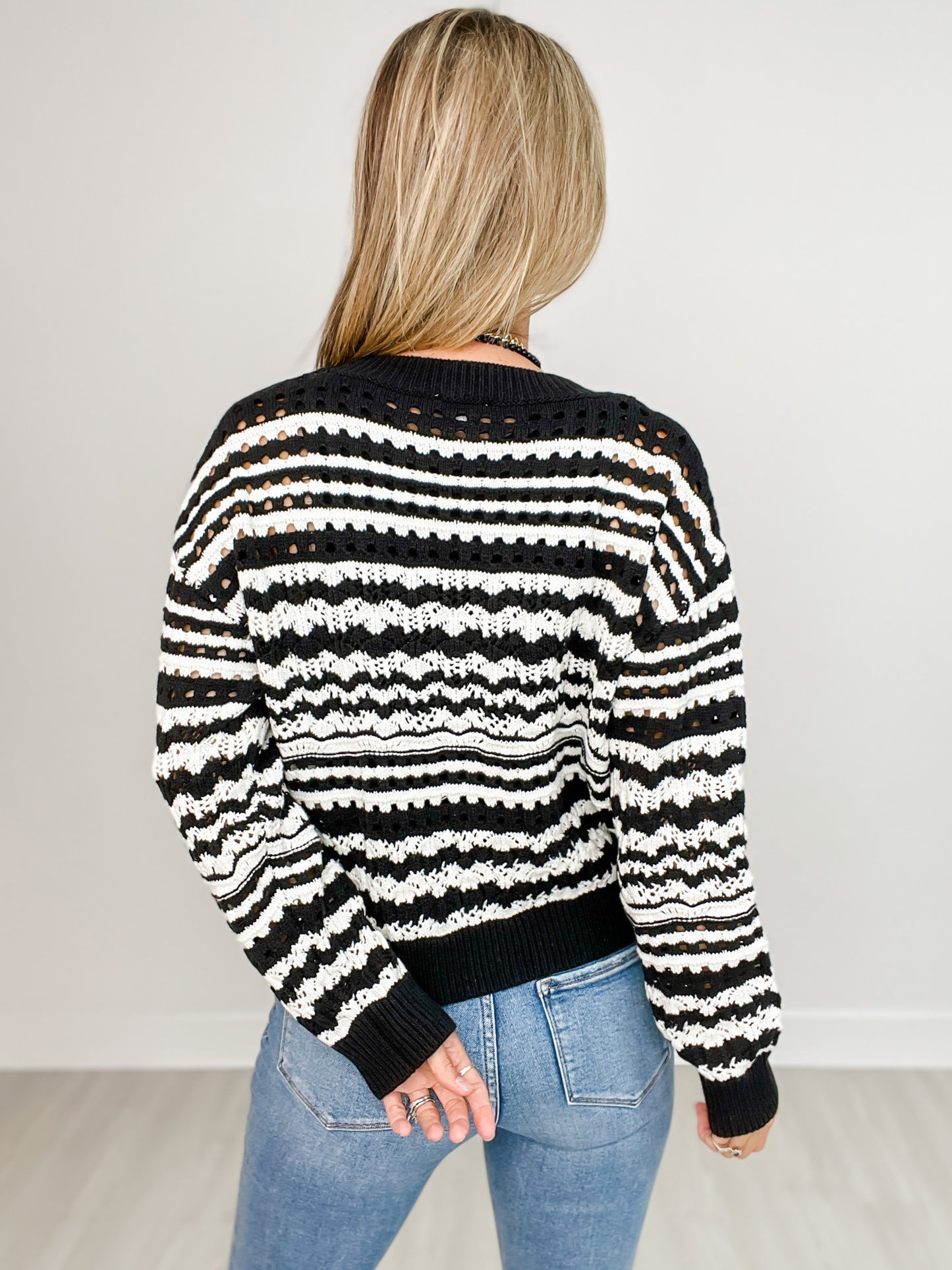 Lightweight Knit Long Sleeve Button Front Cardigan