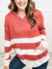 Color Block Hoodie Sweater Top