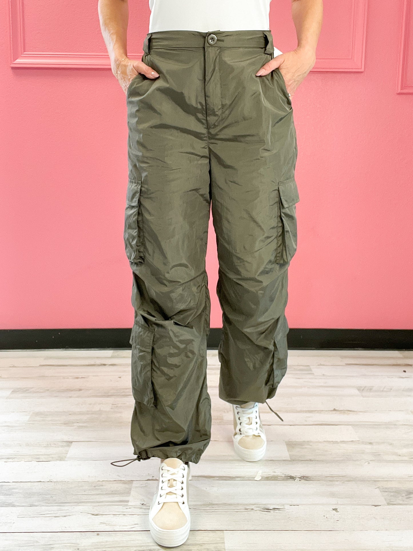 Do Me A Solid Parachute Cargo Pants