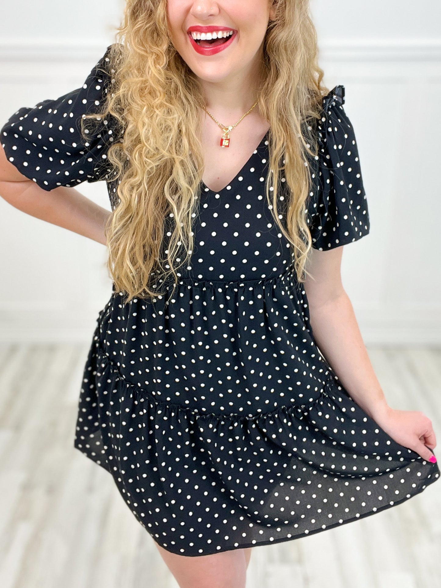 Don't Think Twice Polka Dot Dress