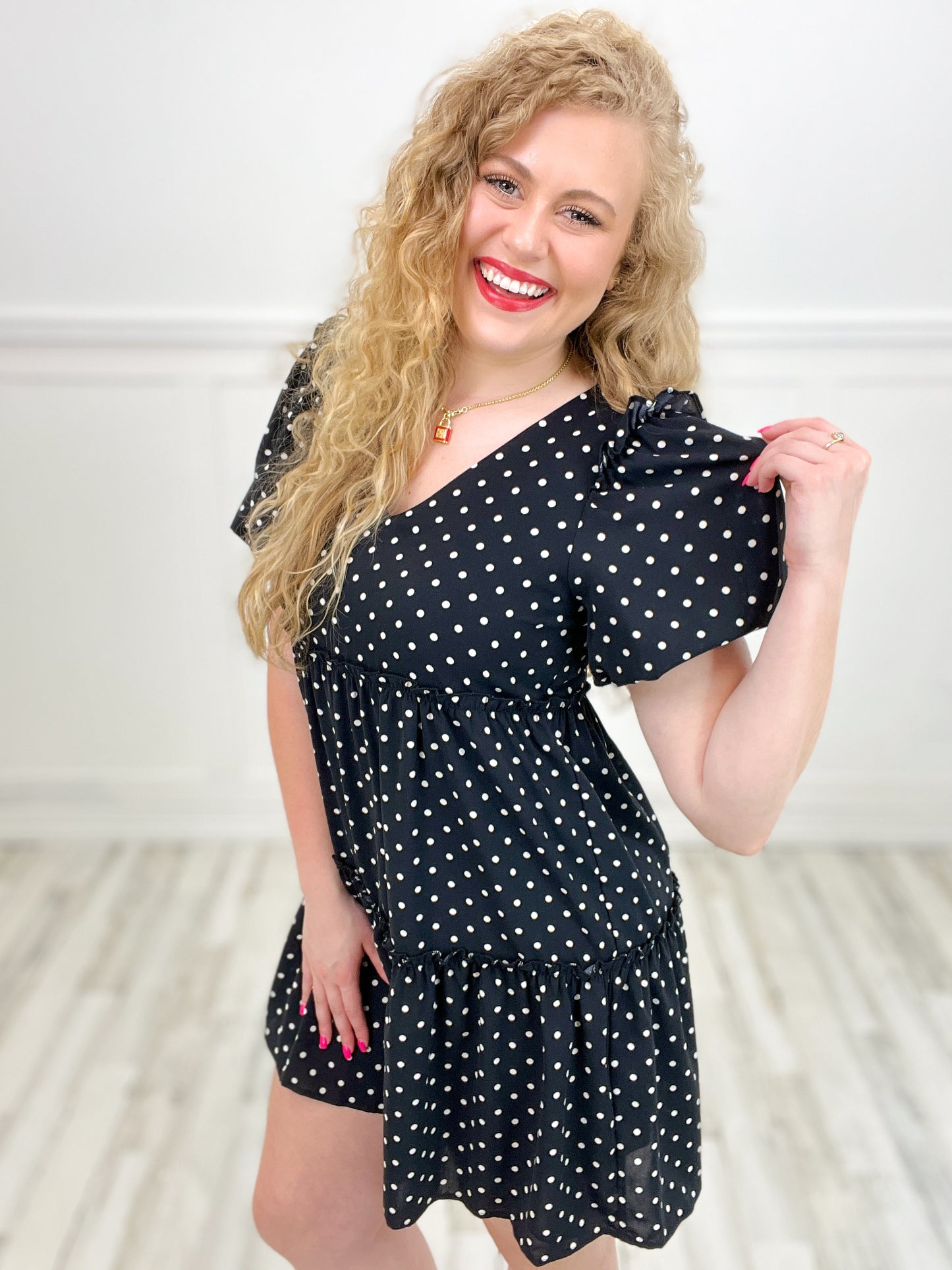 Don't Think Twice Polka Dot Dress