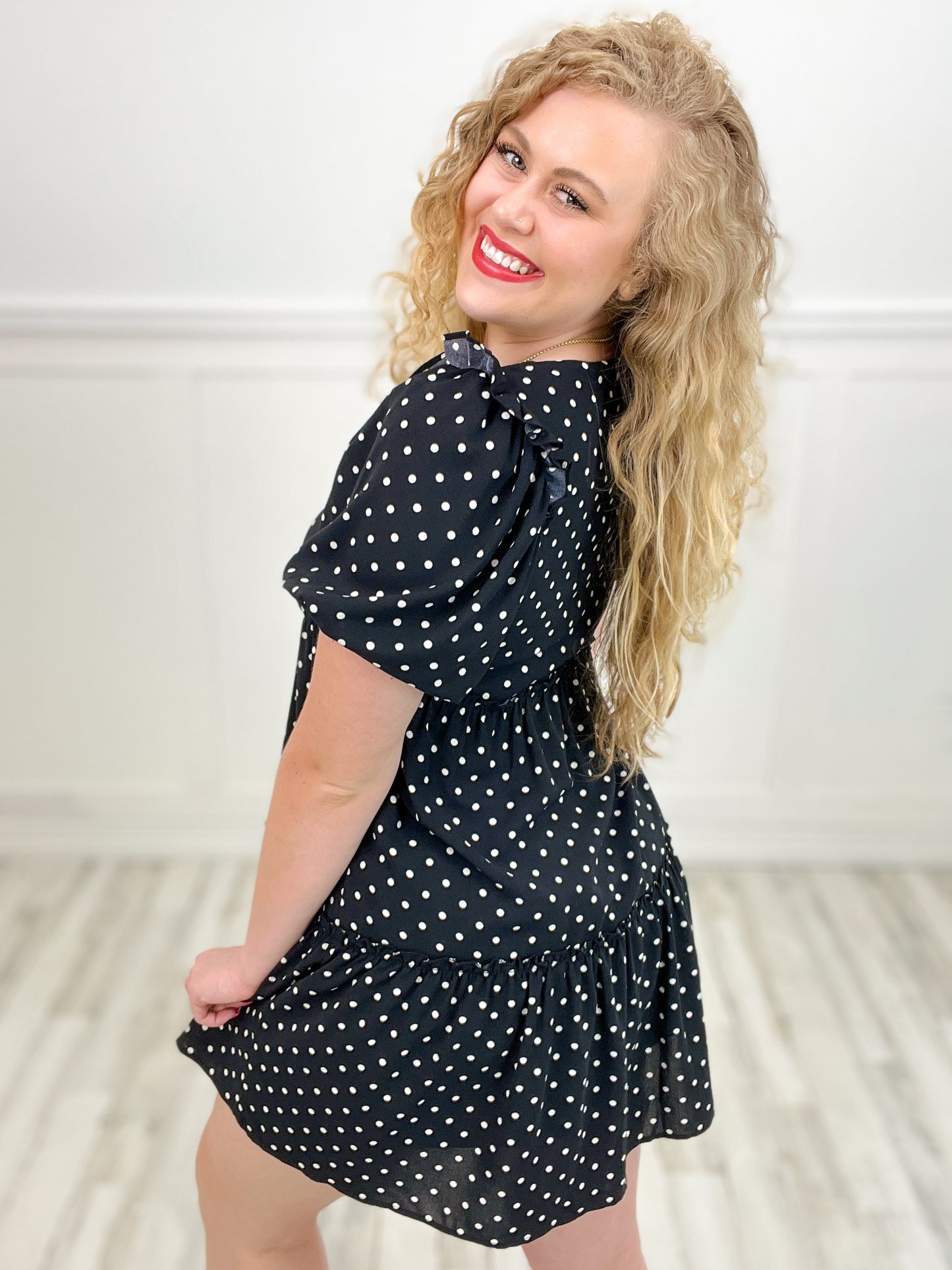 Don't Think Twice Polka Dot Dress