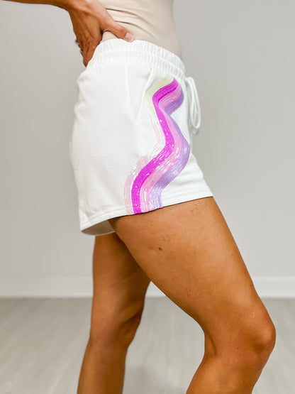 High Waisted Solid Knit Shorts