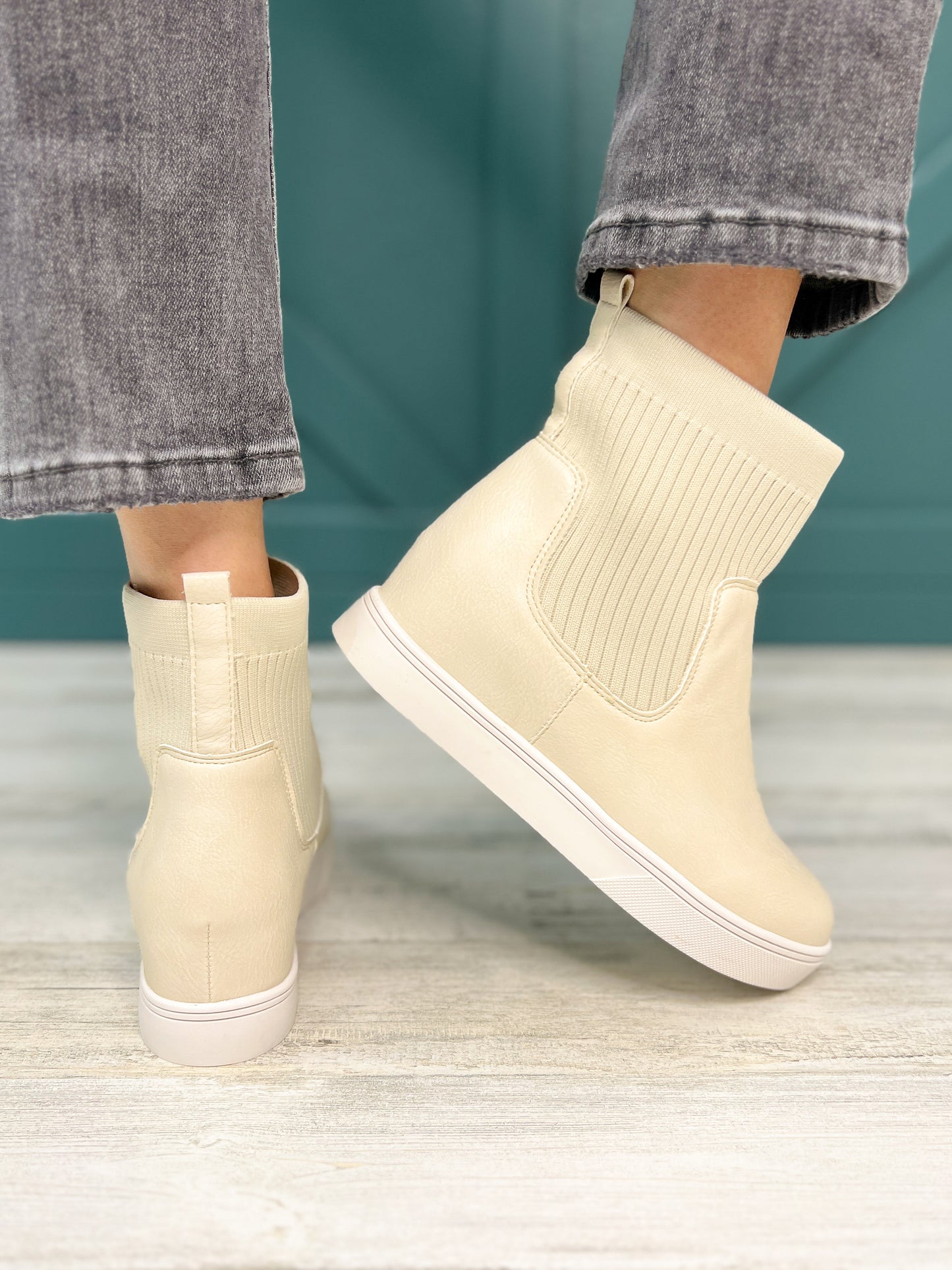 Corkys Sweater Weather Boots in Ivory