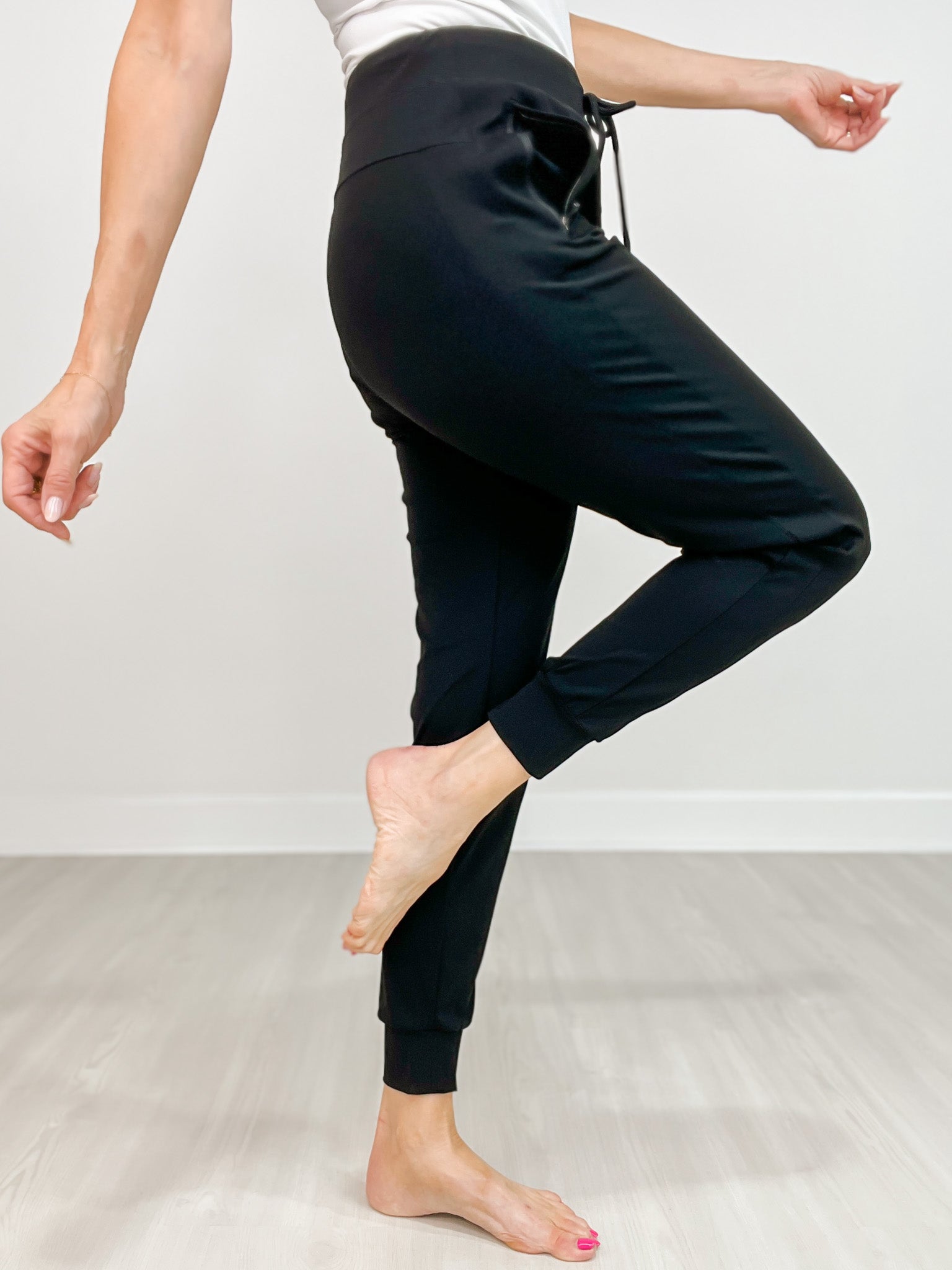 High Waisted Solid Knit Pants
