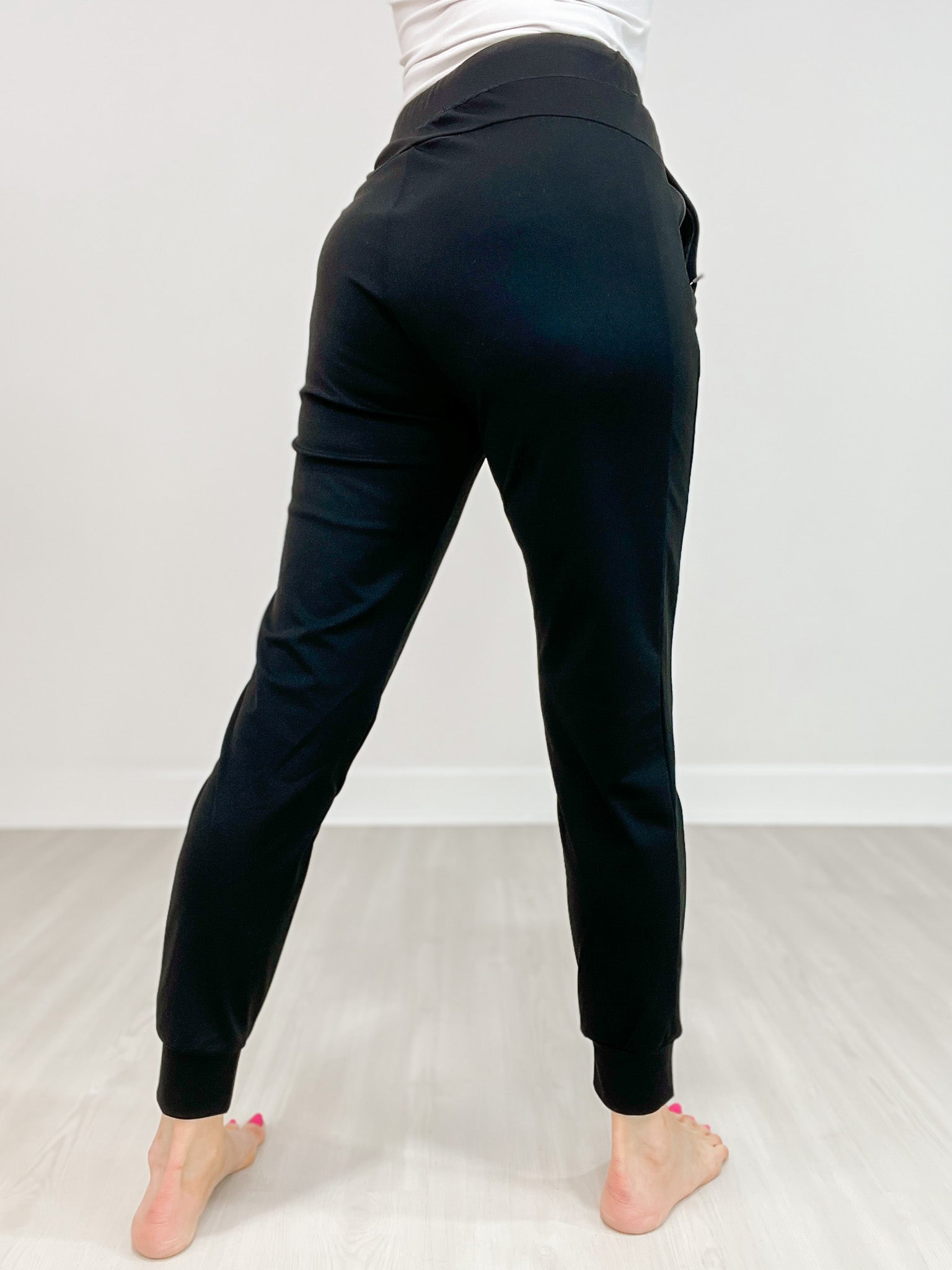 High Waisted Solid Knit Pants