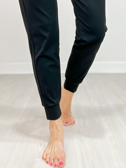 High Waisted Solid Knit Pants