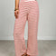 Stripe Pattern Wide Leg Knit Lounge Pants