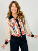 Queen of Sparkles Black Trim Nutcracker Cardigan