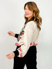 Queen of Sparkles Black Trim Nutcracker Cardigan