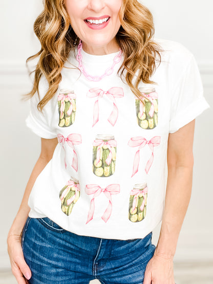 Pickles and Pink Bows Graphic Tee