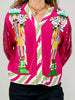 Shard Sequin Sleeve Nutcracker Cardigan