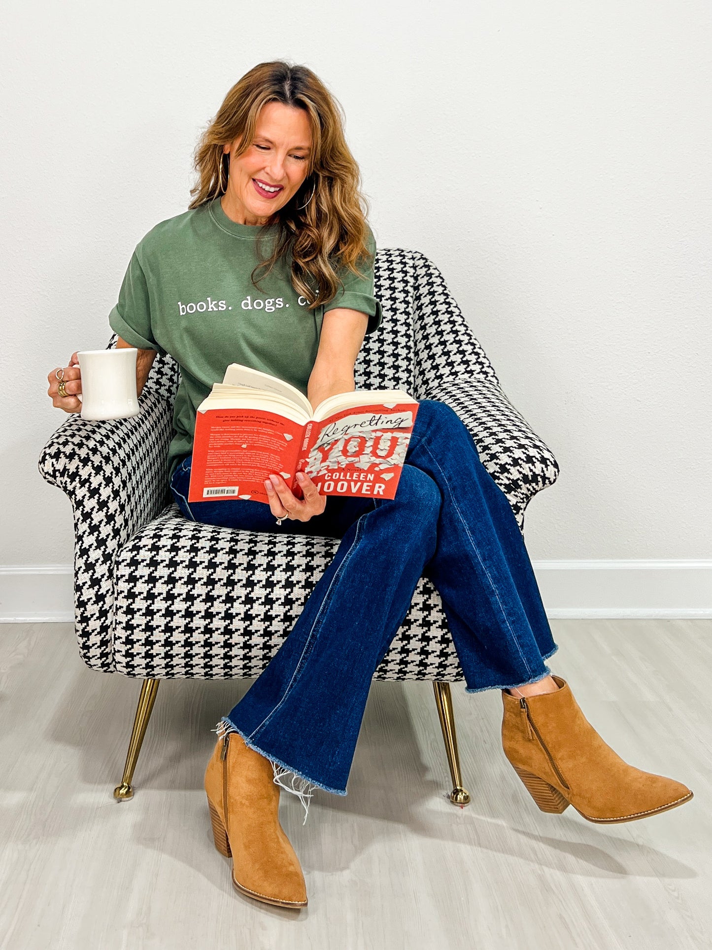 Books..Dogs..Coffee Graphic Tee