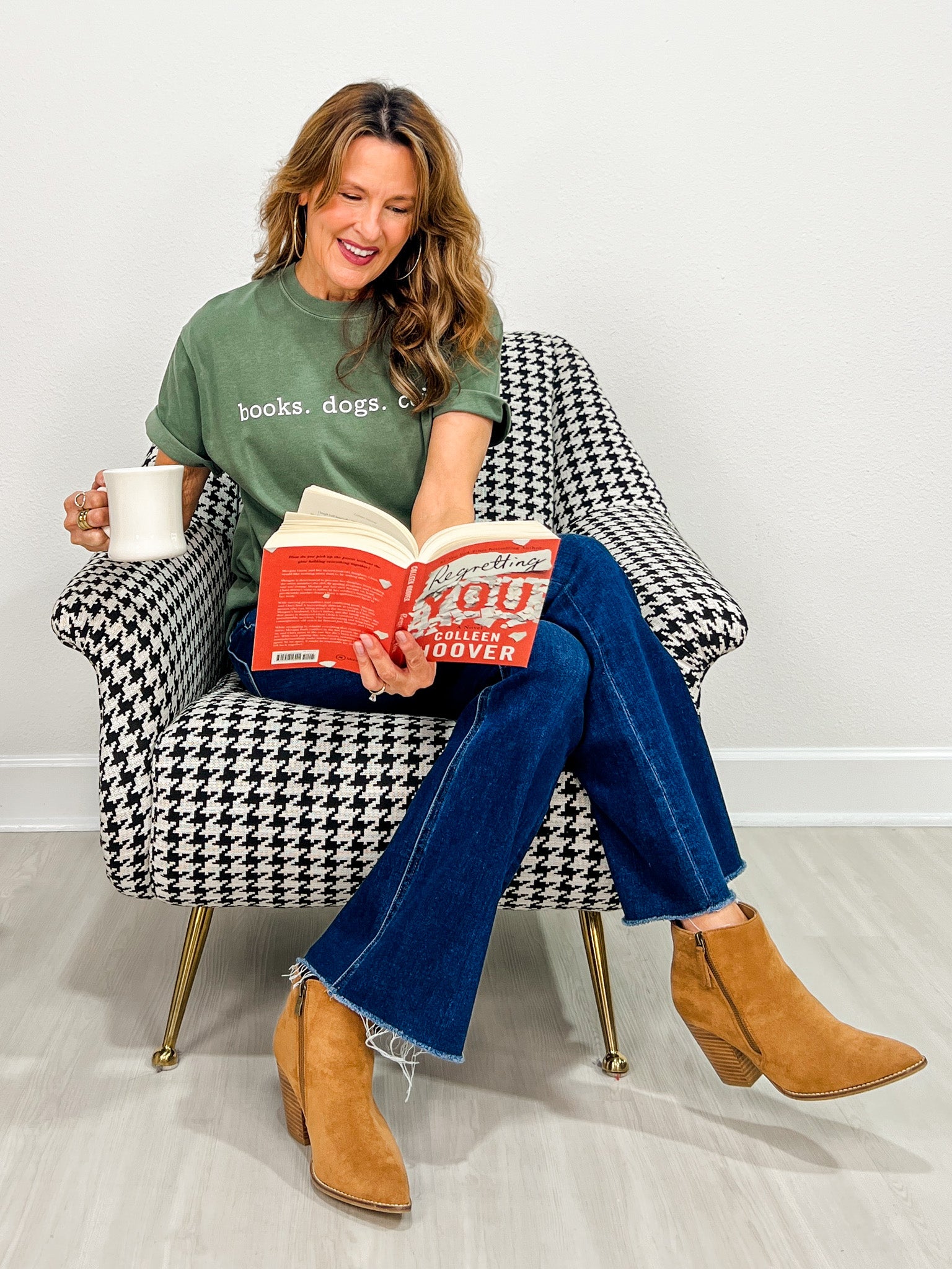 Books..Dogs..Coffee Graphic Tee