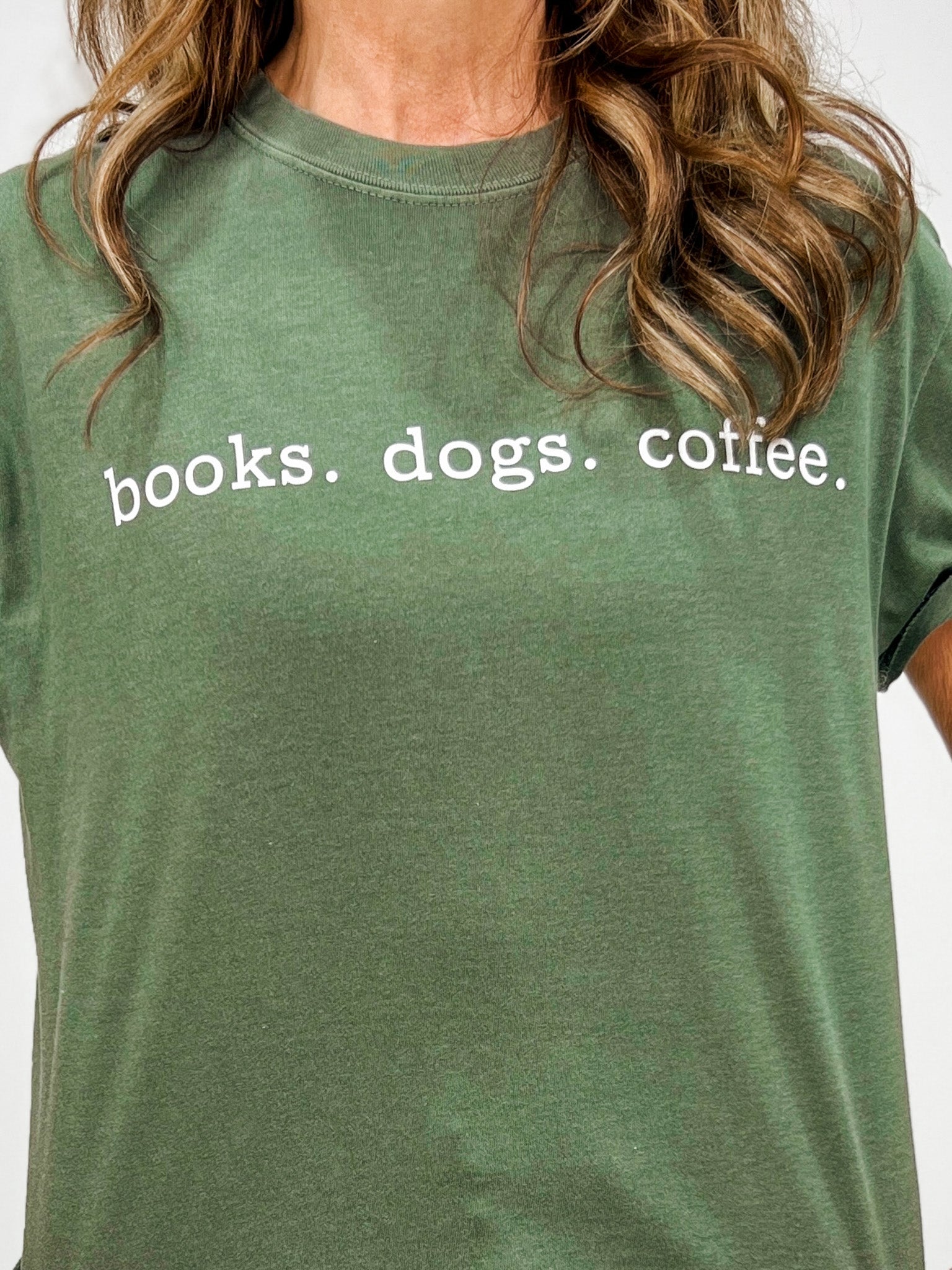 Books..Dogs..Coffee Graphic Tee
