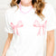 Two Pink Bows Graphic Tee