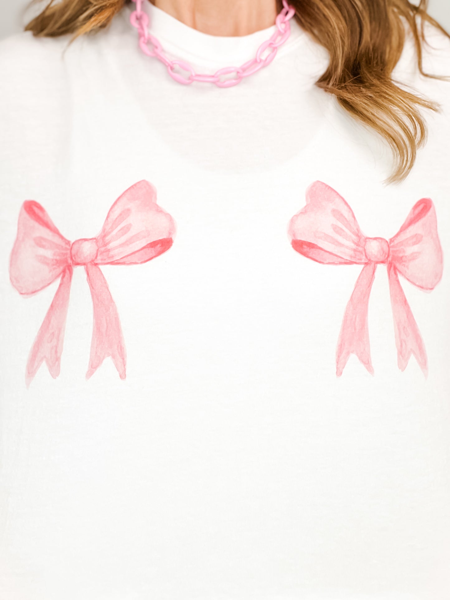 Two Pink Bows Graphic Tee