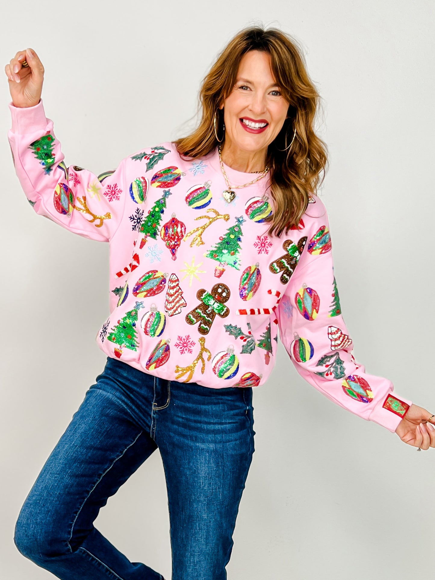 Queen of Sparkles Christmas Icons Sweatshirt