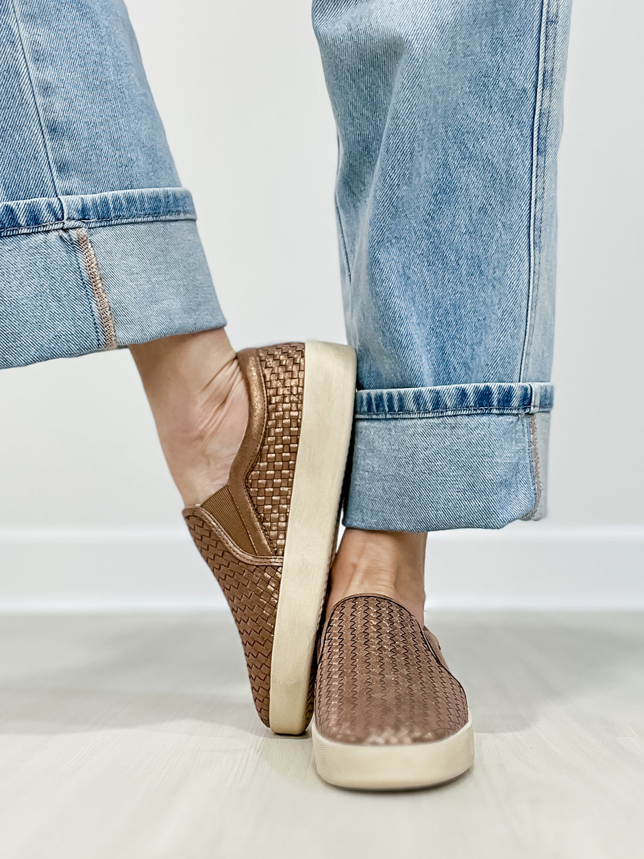Corkys I'm Weaving Slip-On Shoes in Bronze