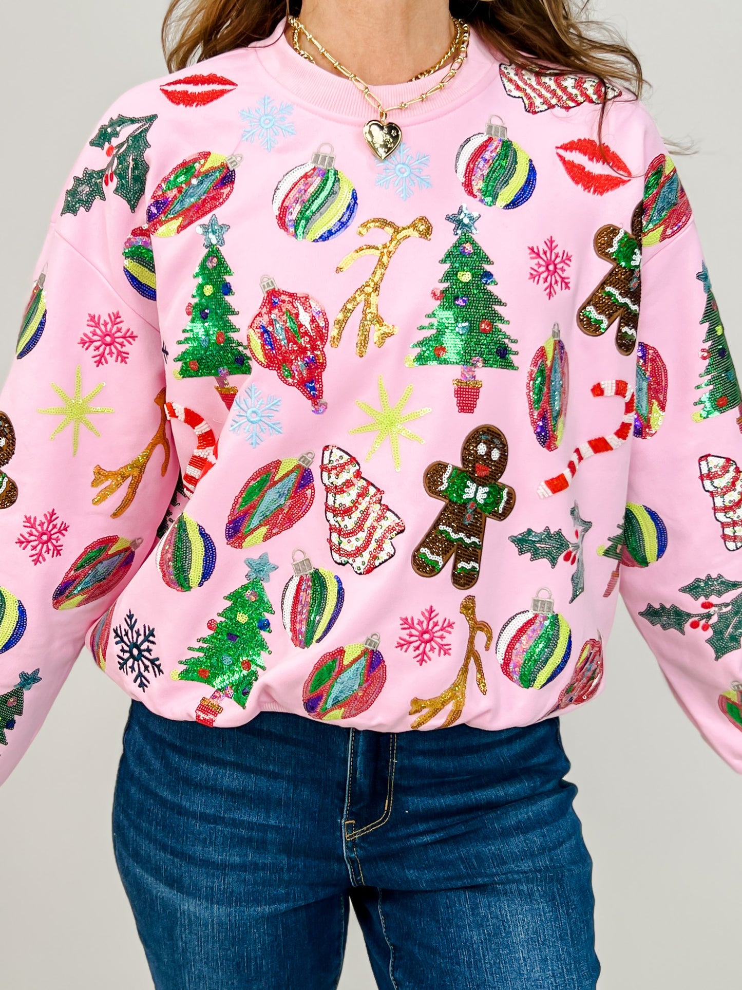 Queen of Sparkles Christmas Icons Sweatshirt