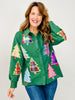 Queen of Sparkles Multi Plaid Christmas Tree Shacket