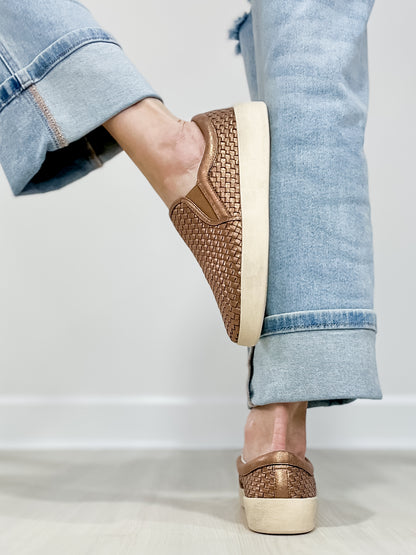 Corkys I'm Weaving Slip-On Shoes in Bronze