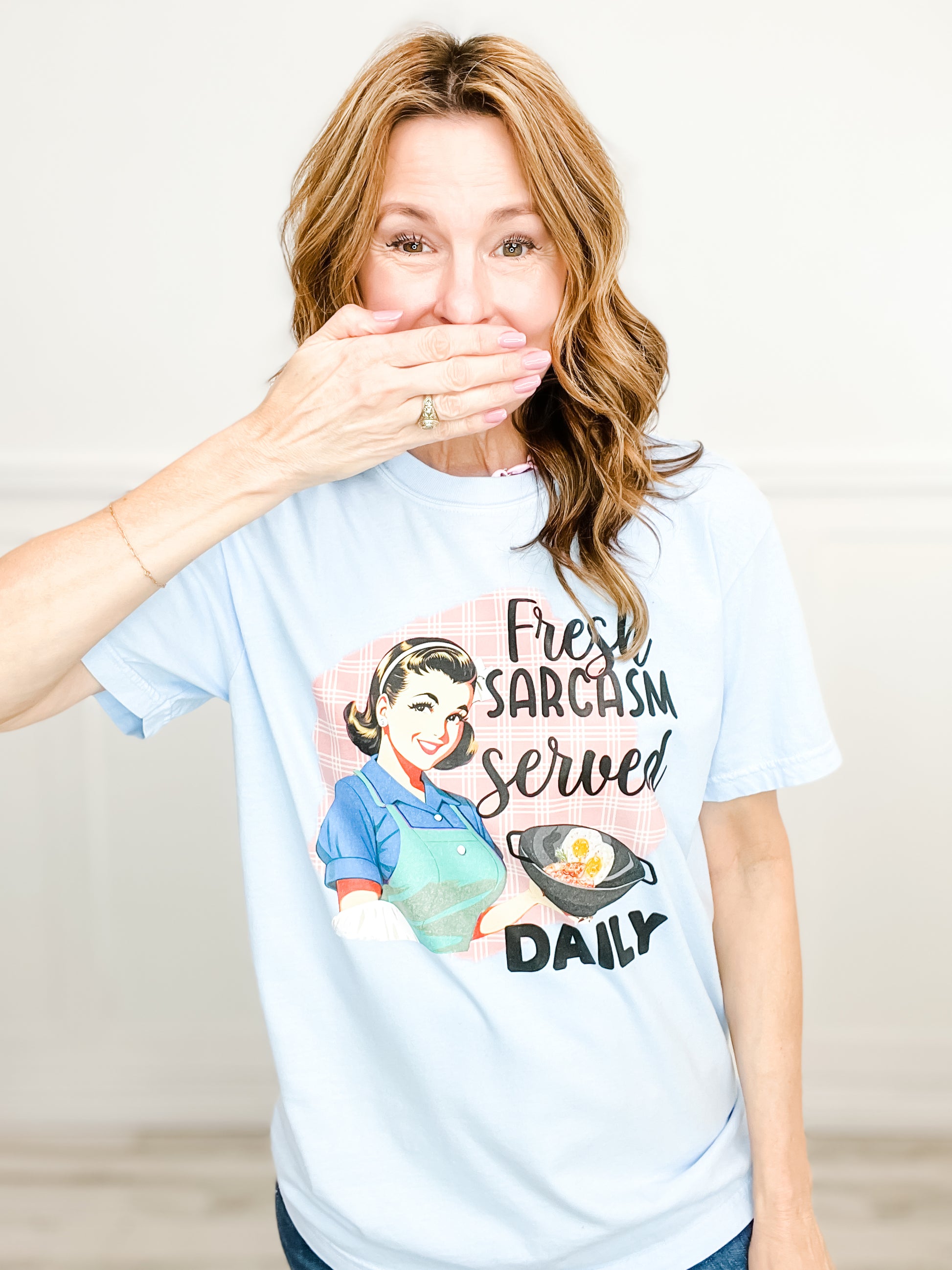 Sarcasm Served Daily Vintage Graphic Tee