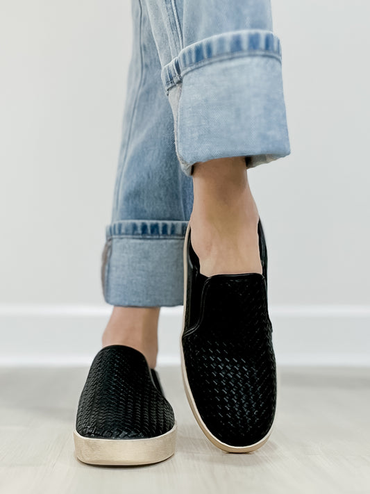 Corkys I'm Weaving Slip-On Shoes in Black
