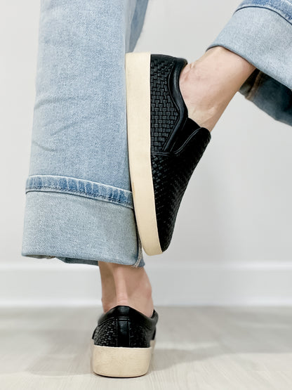 Corkys I'm Weaving Slip-On Shoes in Black