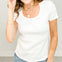 Short Sleeve Solid Knit Top