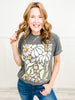 Boho Floral Gold Foil Graphic Tee