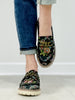 Corkys Literally Loafers in Black Brocade Floral