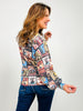Western Print Long Sleeve Top