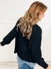 Long Bubble Sleeve Knit Sweater