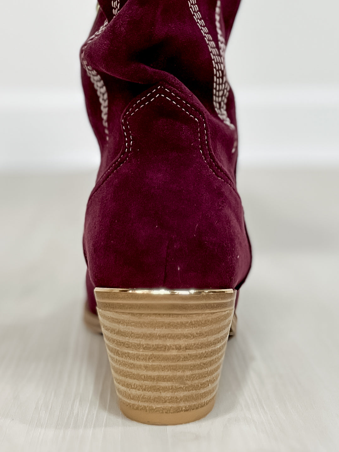 Corkys Headliner Boots in Wine Faux Suede