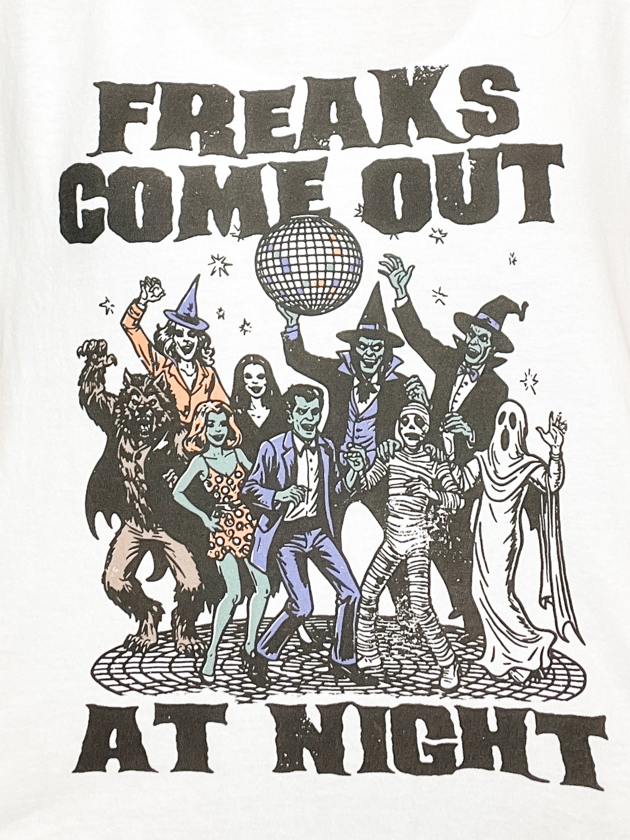 Freaks Come Out at Night Graphic Top