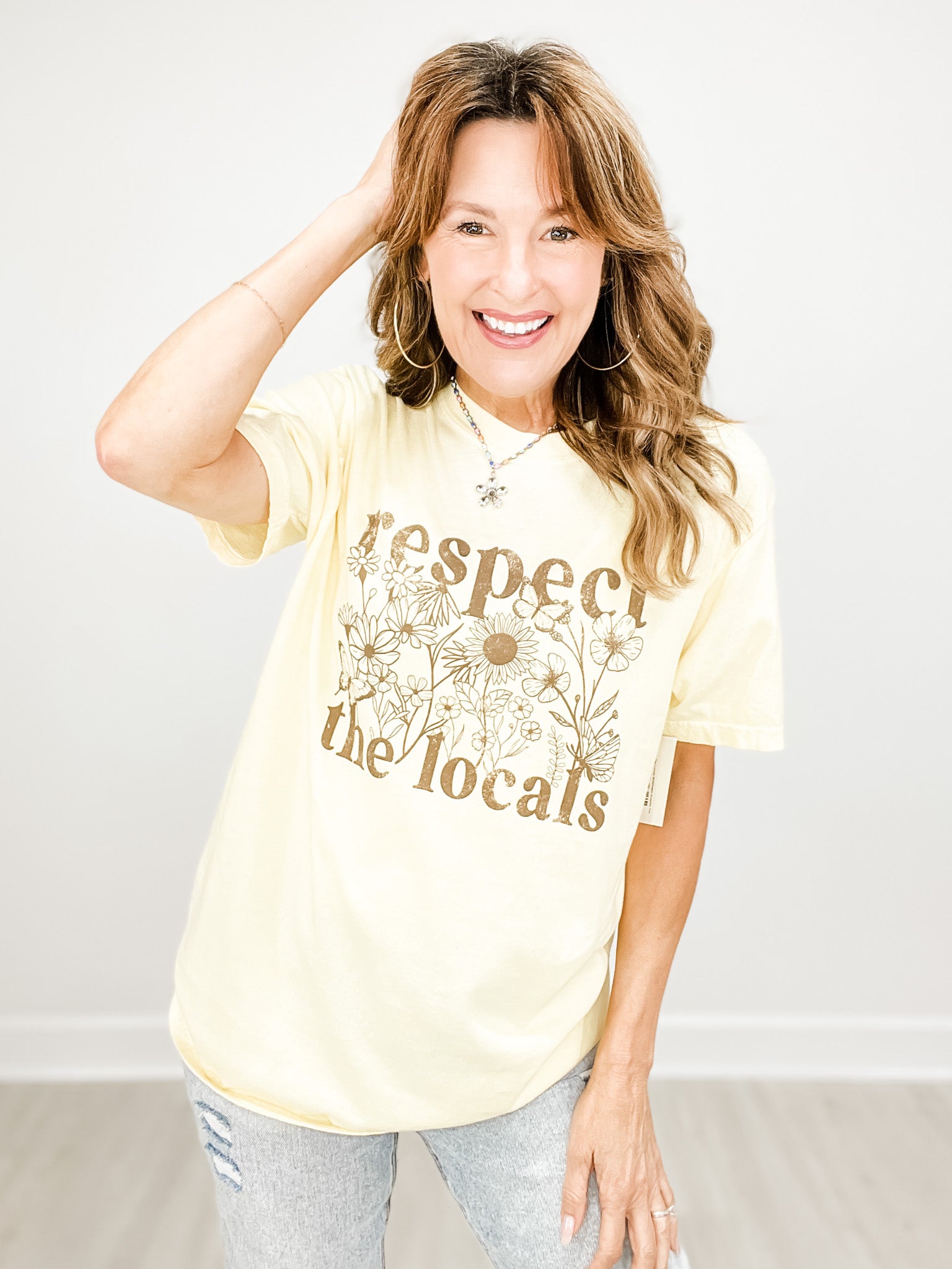 Respect The Locals Wildflower Graphic Tee