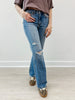 Judy Blue OASIS Mid-Rise 90's Straight Rigid Magic Distressed Jeans