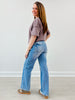 Judy Blue OASIS Mid-Rise 90's Straight Rigid Magic Distressed Jeans