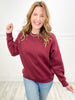 French Terry Long Sleeve Crew Neck Top - SET A