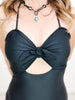Keyhole Swimsuit With Ribbon