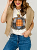 Lace Trimmed Pumpkin Graphic Tee